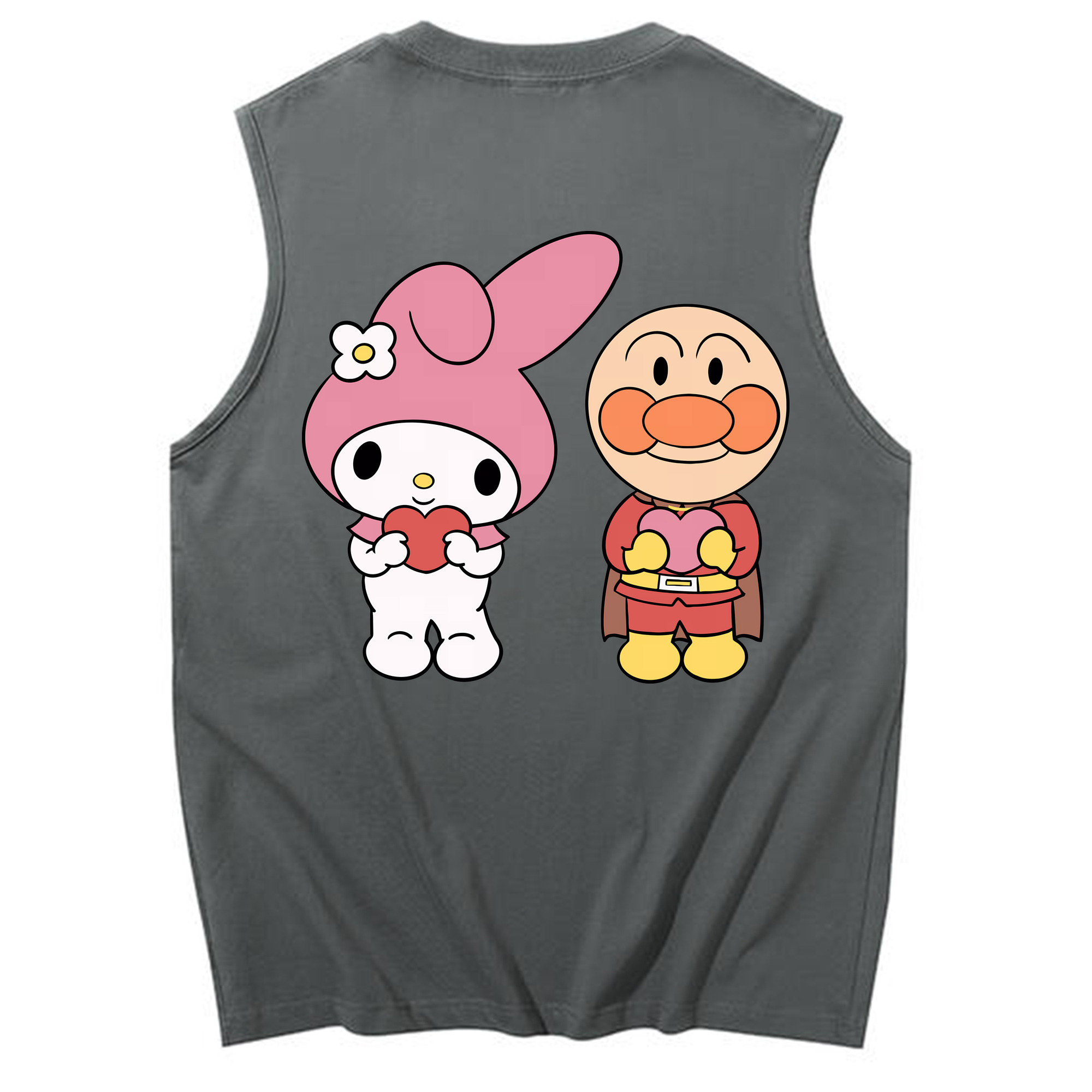 （画像用） アンパンマン Anpanman コットン100％タンクトップ（背面プリント）